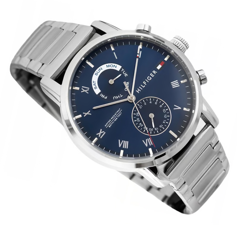 Tommy Hilfiger Kane Blue Dial Men's Watch- 1710401